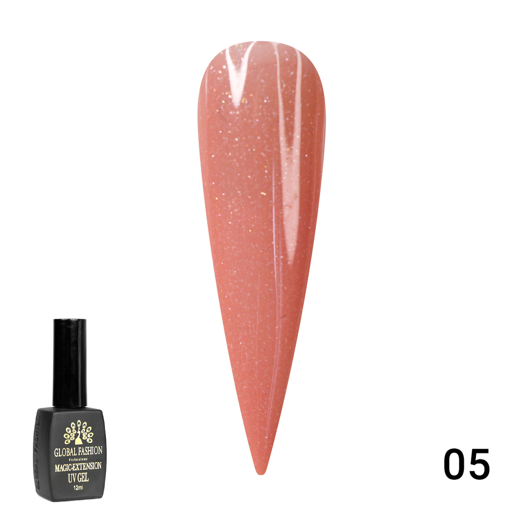 Гель Global Fashion с шиммером Magic-Extension 12 мл № 5