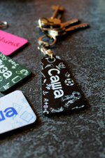 именной брелок фанеры