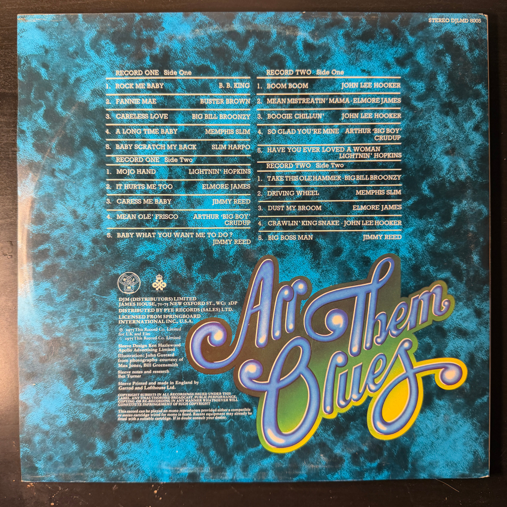 Сборник All Them Blues 2LP (Англия 1975г.)