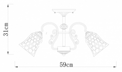 Люстра на штанге Arte Lamp A2702PL-3AB