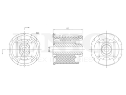 Сайлентблок задней балки UNIO RMP-20074