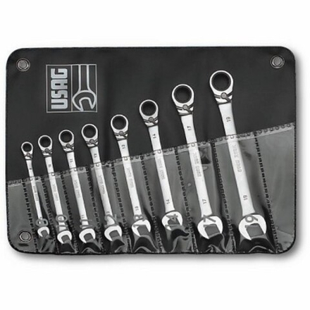 285 KA/B8 Набор из 8-и комбинированных ключей с трещоткой, USAG (Италия)