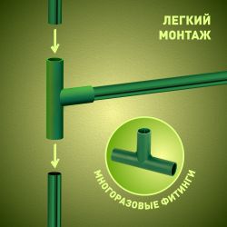 Теплица ЭРА FITO-House-max со светильниками в комплекте 2700х900х900 мм 3 отсека | Теплица