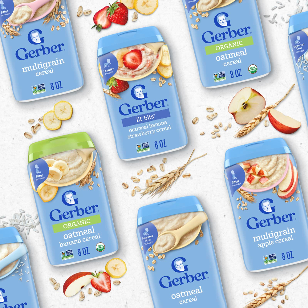 Gerber, органические овсяные хлопья, 1st Foods®, 227 г (8 унций)