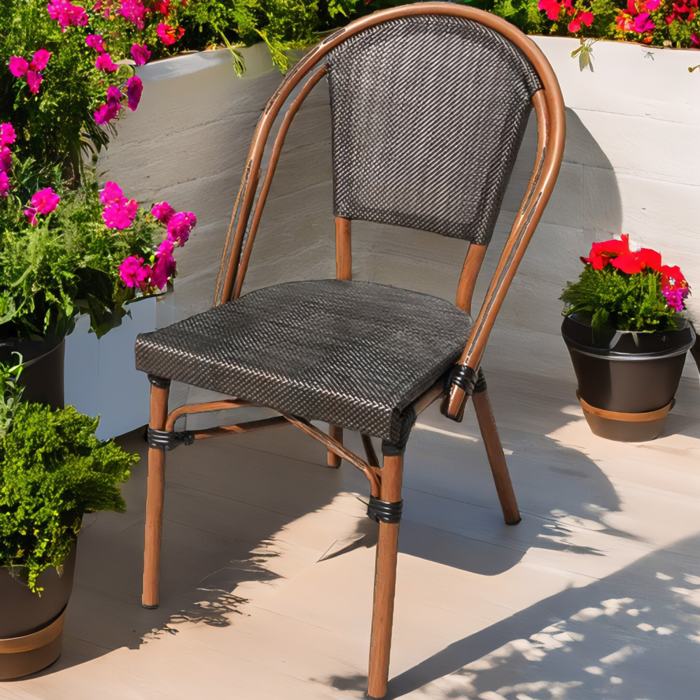 Стул из искусственного ротанга БАМБУК/ТЕСЛИН-3 «BAMBOO/TESLIN-3»