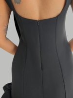 Платье AiZmode 04 укороченное с открытой спиной и воланом