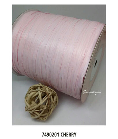 Рафия ISPIE однотонная 	Cherry