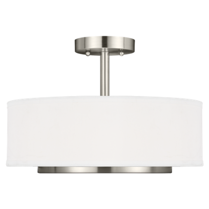 Светильник Visual Comfort Nance Two Light Semi-Flush Convertible Pendant