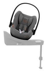 Коляска Cybex Coya Rosegold Frame Cloud G i-Size Lava Grey Leaf Green с дождевиком и бампером