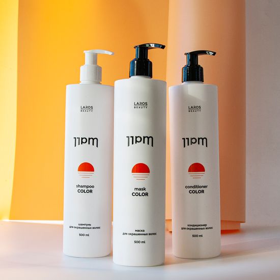 LAROS BEAUTY Шампунь для окрашенных волос 11PM Color Shampoo, 300 мл