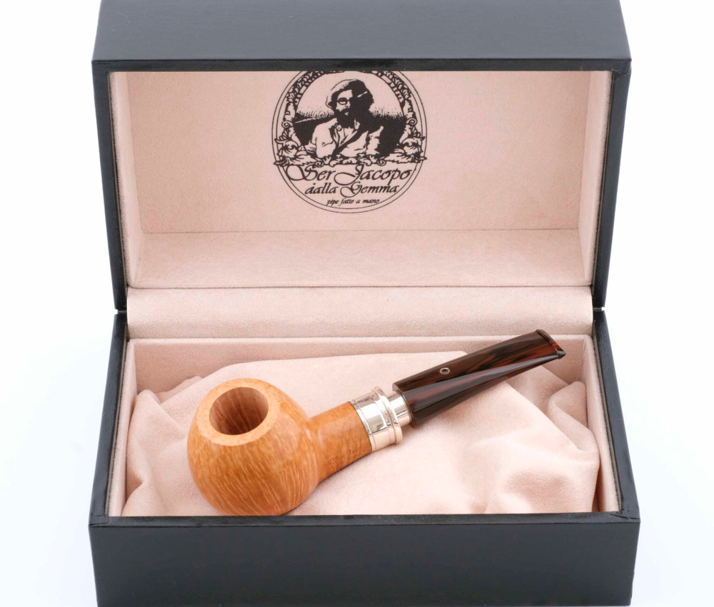 Трубка SER JACOPO Fiammata Granato, в шкатулке