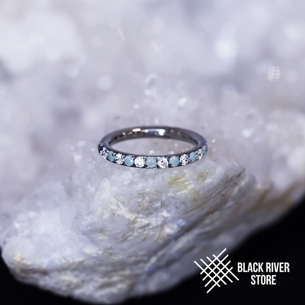 Кликер SJ 644 Twilight Crystal & Milky Light Blue 1.2мм