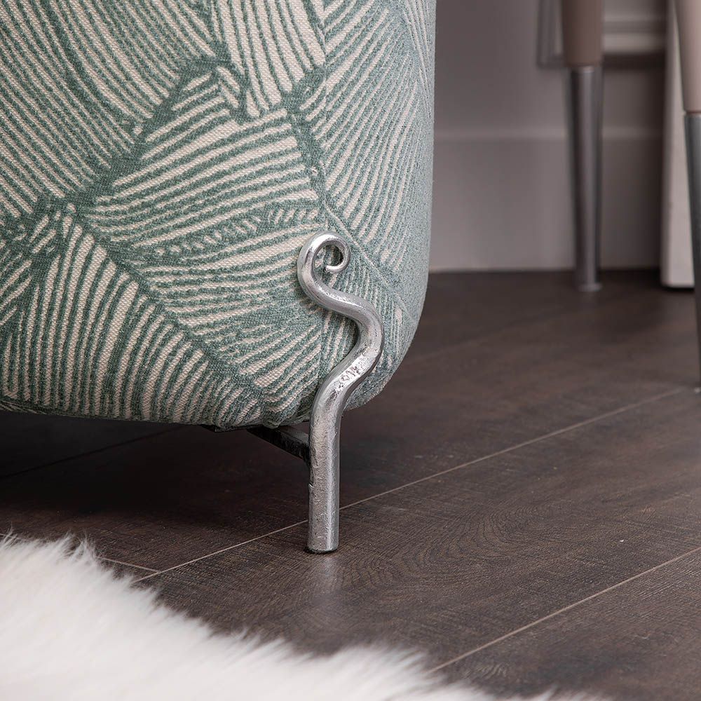 Банкетка Авиньон Мята Серебро