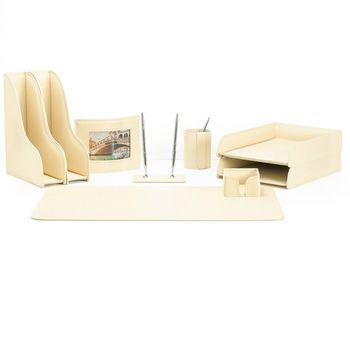 Настольный набор из кожи Cuoietto серии Business из 9 предметов (NBCCr9.1)