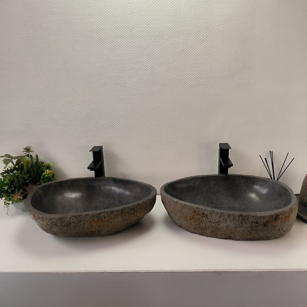 Раковина из речного камня RS63840 56*44*15 2шт 0127