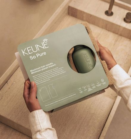 Keune So Pure Набор ВОССТАНАВЛИВАЮЩИЙ (кондиционер 1000 мл+флакон+коробка+ шубер+ пакет)