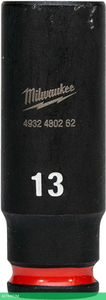 Головка ударная Milwaukee Shockwave 1/4" 13мм (4932480262)