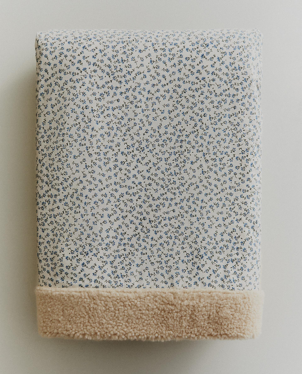 Zara Home плед из хлопка, синий, 90x120 см