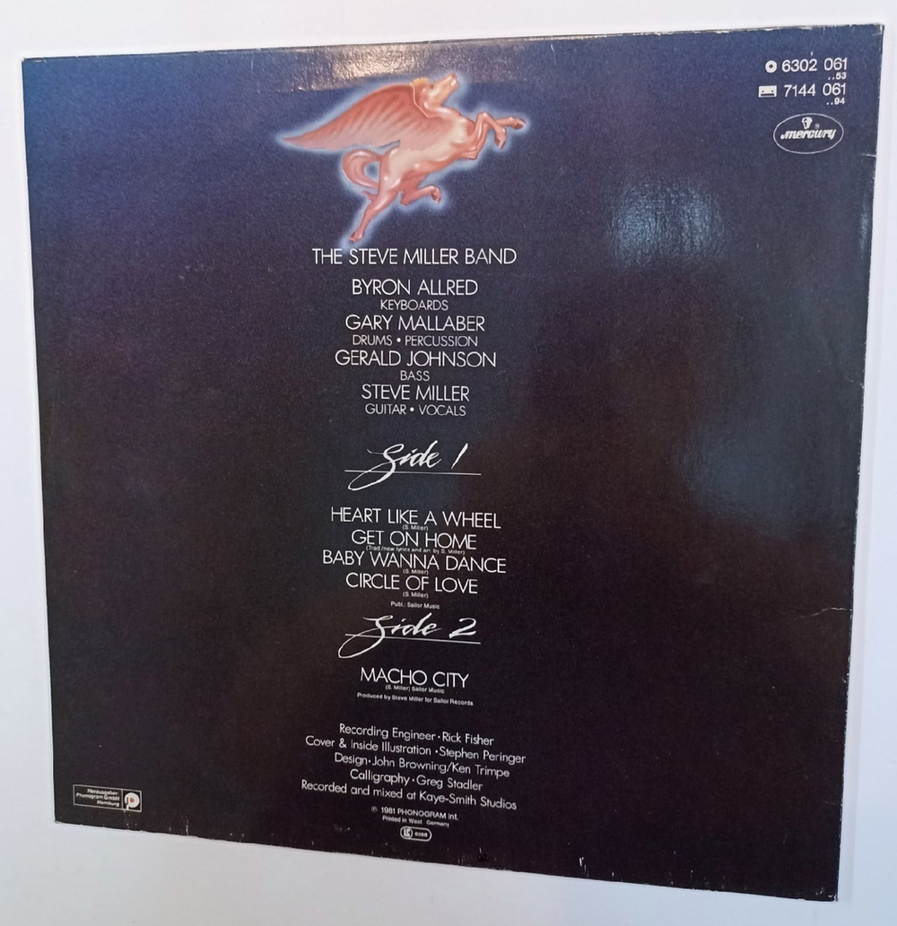 Винтажная виниловая пластинка The Steve Miller Band Circle Of Love (Germany 1981)