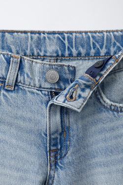 ZARA ДЖИНСЫ STRAIGHT, ГОЛУБОЙ