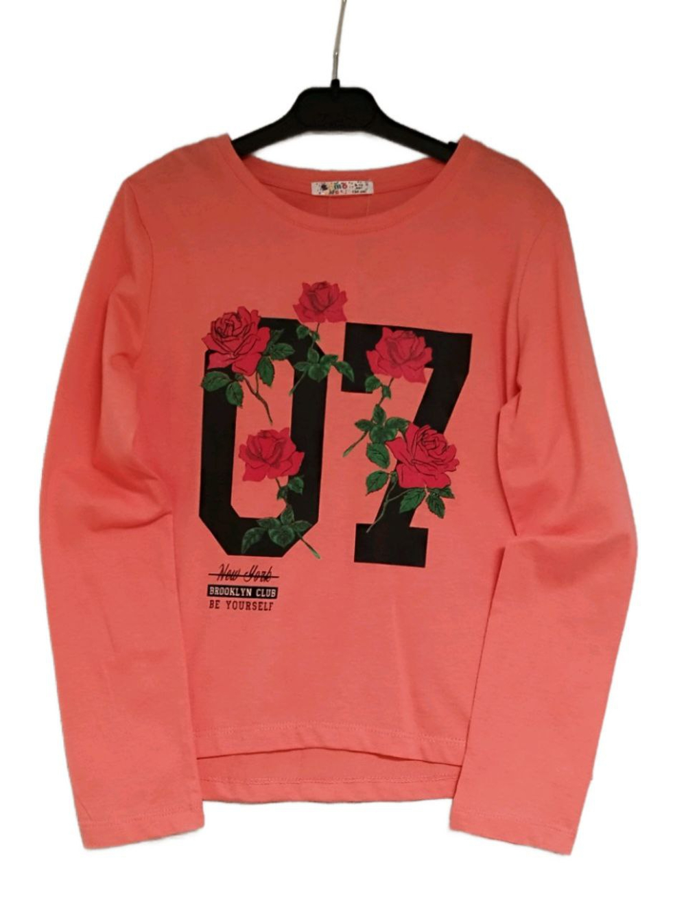 21530 Футболка для девочек с длин. рукавом (146)