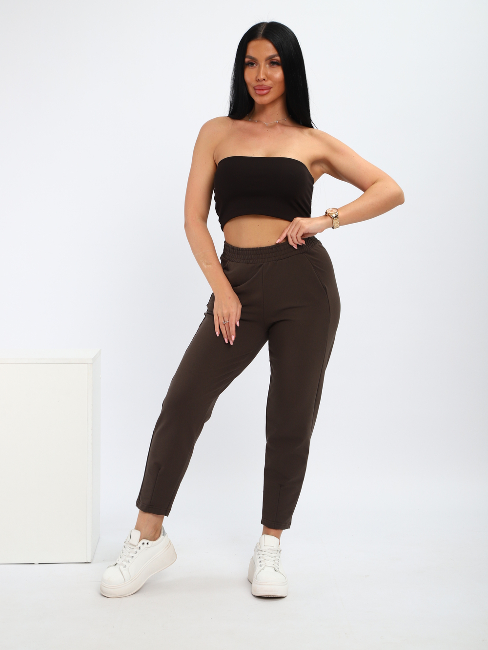 Брюки "Клэр" коричневые