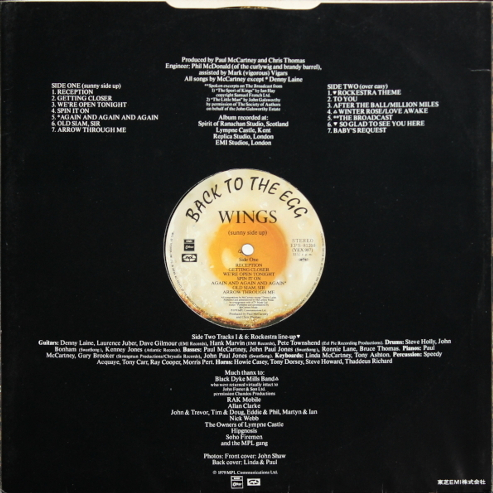 Wings / Back To The Egg (LP)