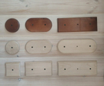 Подложка 2-ая на бревно квадратная / Ø 220 мм