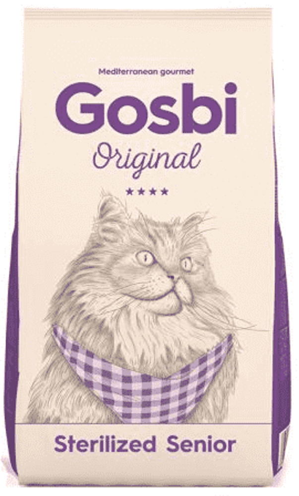 Gosbi 3кг ORIGINAL корм для кастрированых пожилых котов и кошек