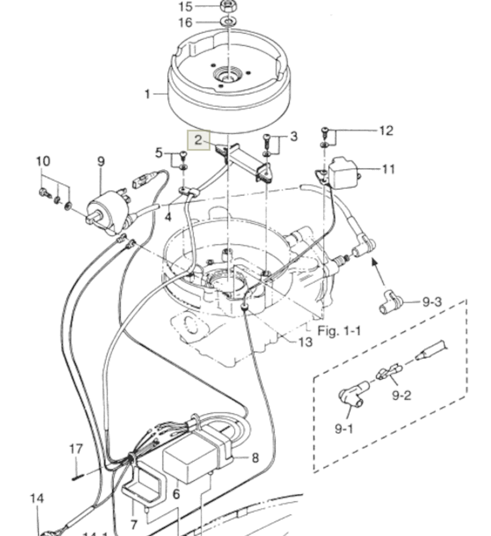 Катушка зажигания Tohatsu 5лс (оригинальный арт. 369-06021-0)