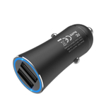 Автомобильный адаптер питания HOCO Z30A  2USB 3.1A (черный)