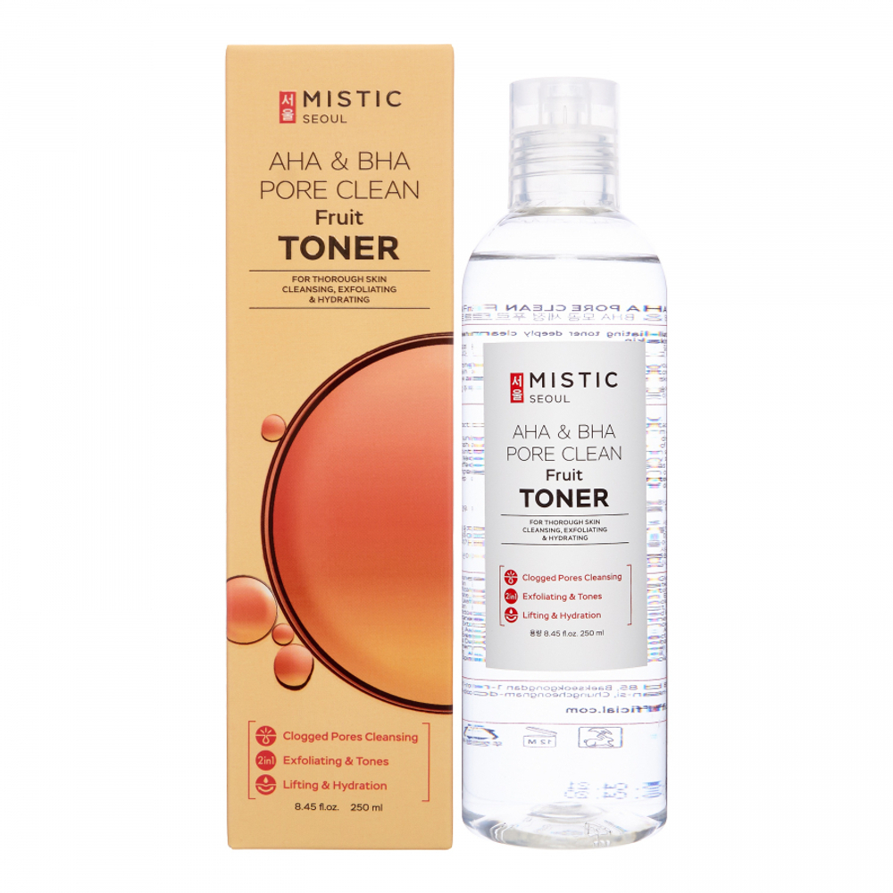MISTIC AHA & BHA PORE CLEAN Fruit Toner Очищающий тонер с фруктовыми кислотами 250мл