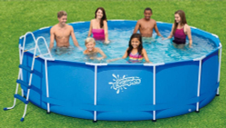 Каркасный бассейн Polygroup Summer Escapes 396х99 см + лестница, настил, тент (P20-1339-Z)