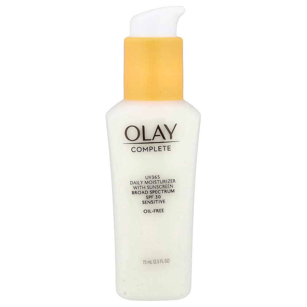 Olay, Complete, UV365, ежедневное увлажняющее средство с солнцезащитным кремом, SPF 30, для чувствительной кожи, 75 мл (2,5 жидк. Унции)