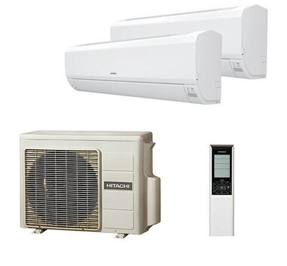 Мульти сплит-система Hitachi на 2 комнаты (25+25 кв.м.) SENDO