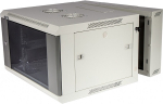 Шкаф настенный 19", 18U TWT TWT-CBW3G-18U-6x6-GY