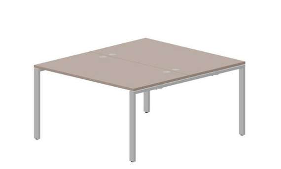 Составной стол Strike на 2 рабочих места 1380х1566х750мм (4 громмета)
