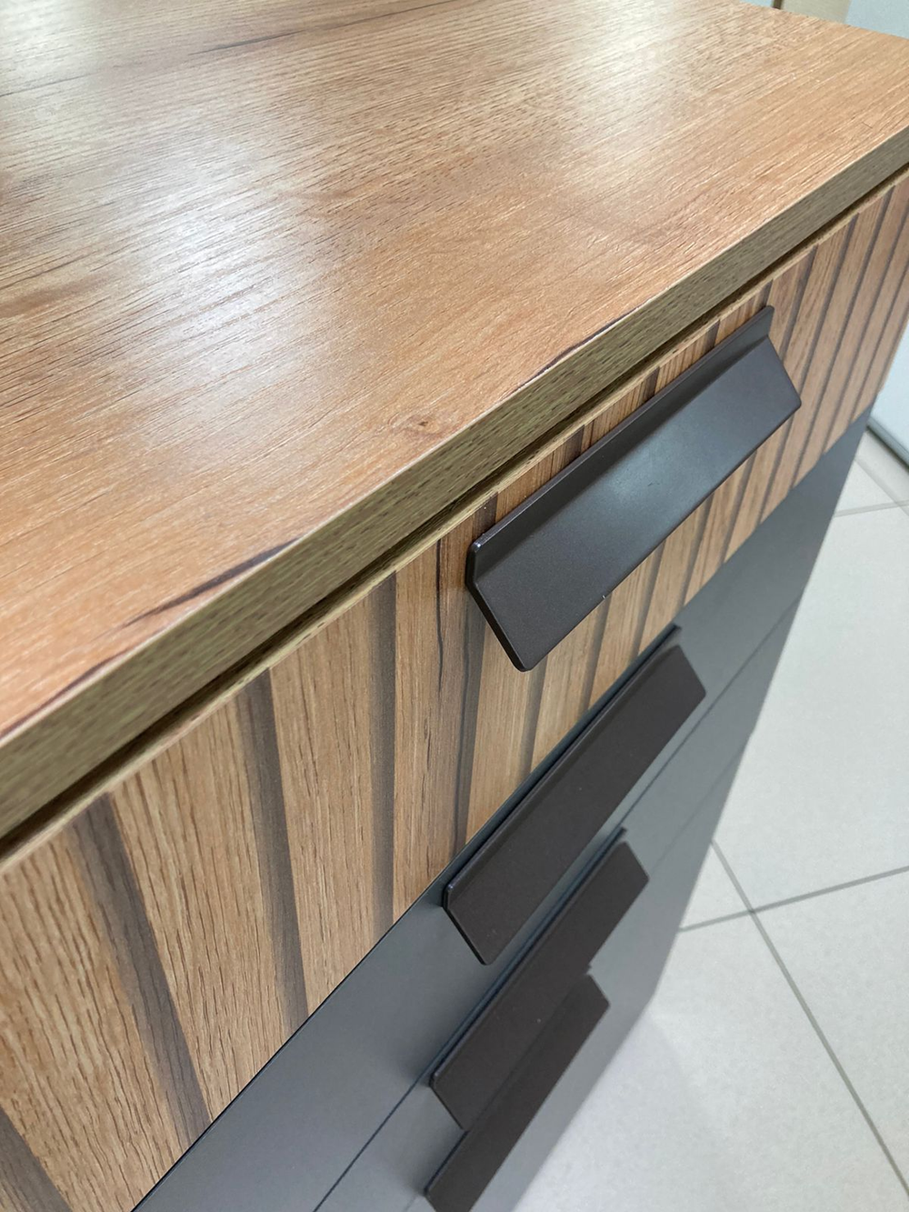 Комод Мишель тип 1 КМ-12 крафт/графит