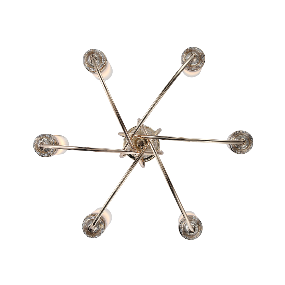 SL1402.253.06 Люстра подвесная ST-Luce Латунь/Латунь, Прозрачный E14*6 40W ЭЛЕГРА