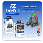 FM-модулятор FaizFull FS100 PD20W+QC3.0 5A 2xUSB+Type-C BT5.0 Black