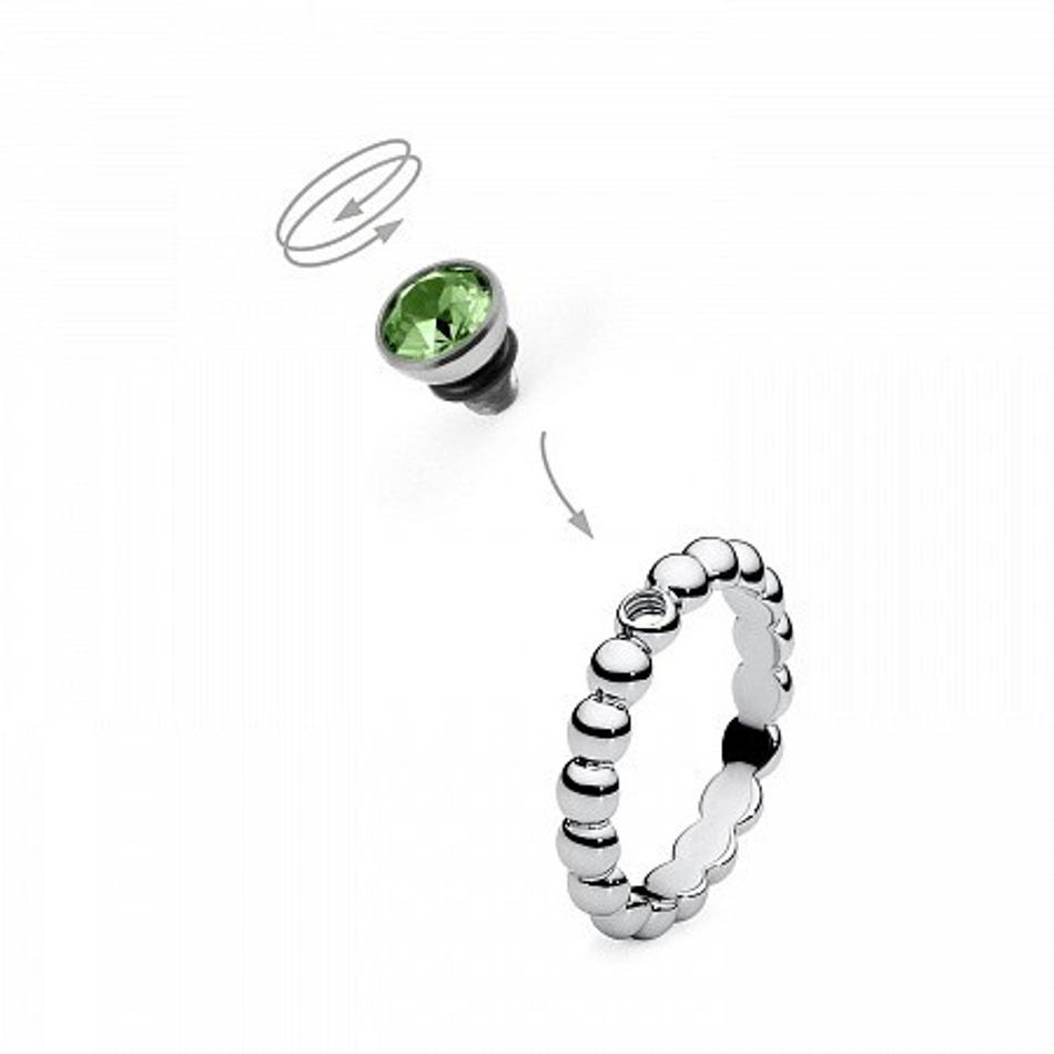 Шарм Qudo Bottone peridot 630117 G/S