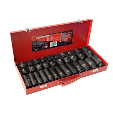 Набор головок ударных комбинированный, 33 предмета, 1/2" FORCEKRAFT 50121E-33