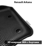 передние эво коврики в салон авто для renault arkana 19-н.в. от supervip
