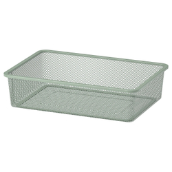 IKEA TROFAST  (ИКЕА ТРОФАСТ)  -  Контейнер из проволоки, светло-зеленый-серый, 42x30x10 см