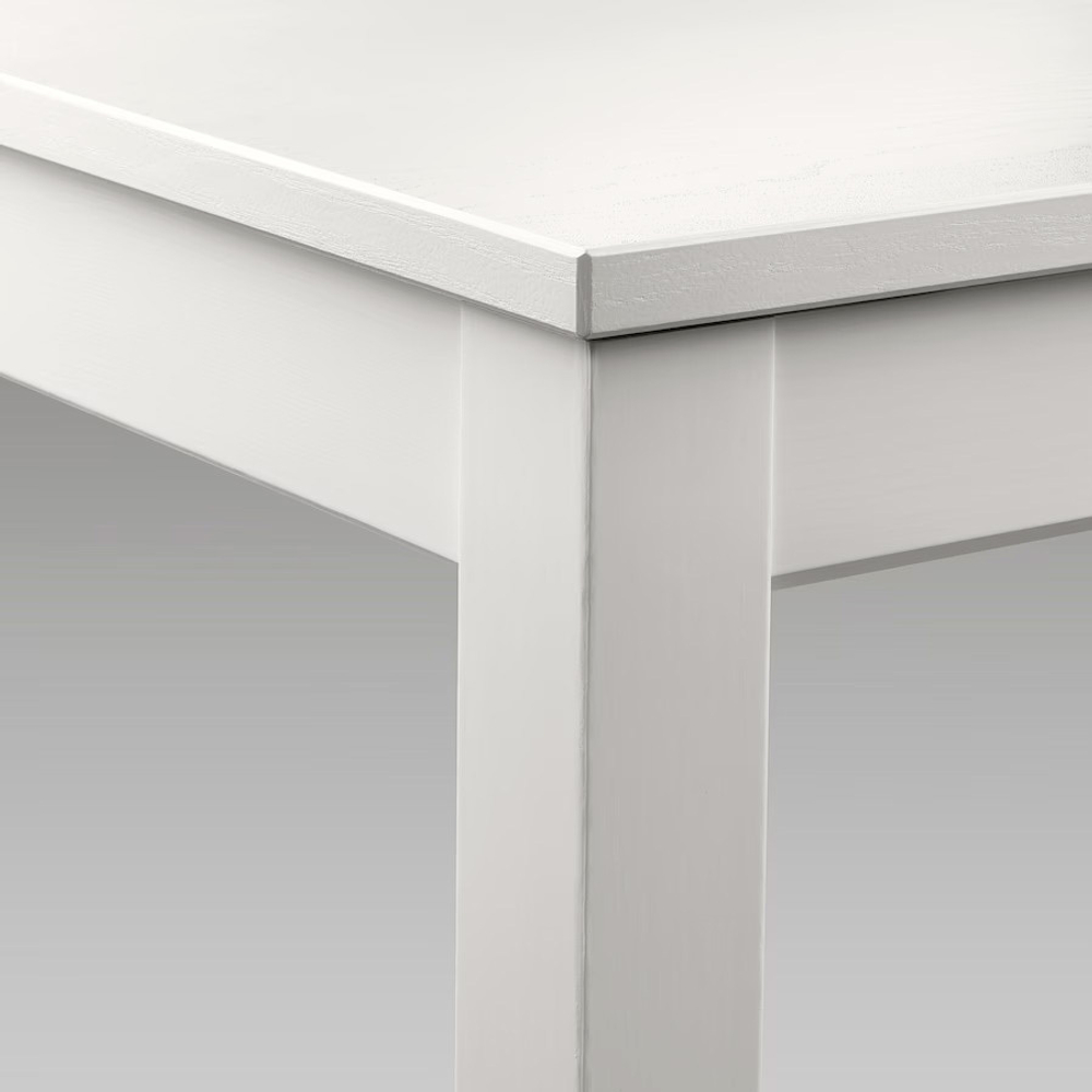 Стол кухонный IKEA INGO 75х75 из массива сосны, белый