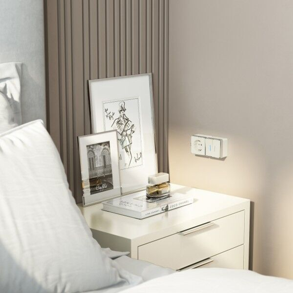 Розетка с заземлением Gallant (слоновая кость)