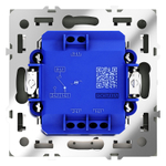 Проходной переключатель встраиваемый VOLTUM S70 одноклавишный с подсветкой 10А, (графит)