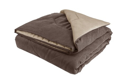 220-240 Покрывало Megapolis бежевый/темно-коричневый