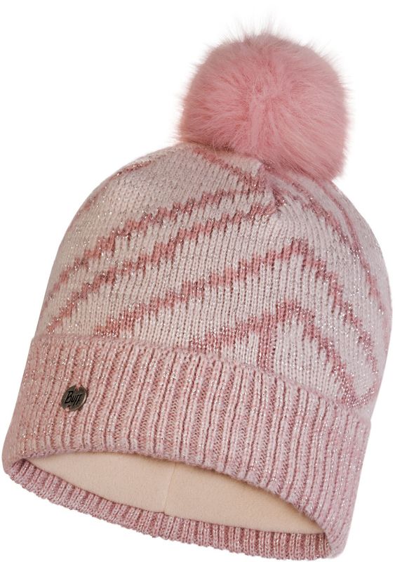 Шапка вязаная с флисом Buff Hat Knitted Polar Arkasha Light Pink Фото 1