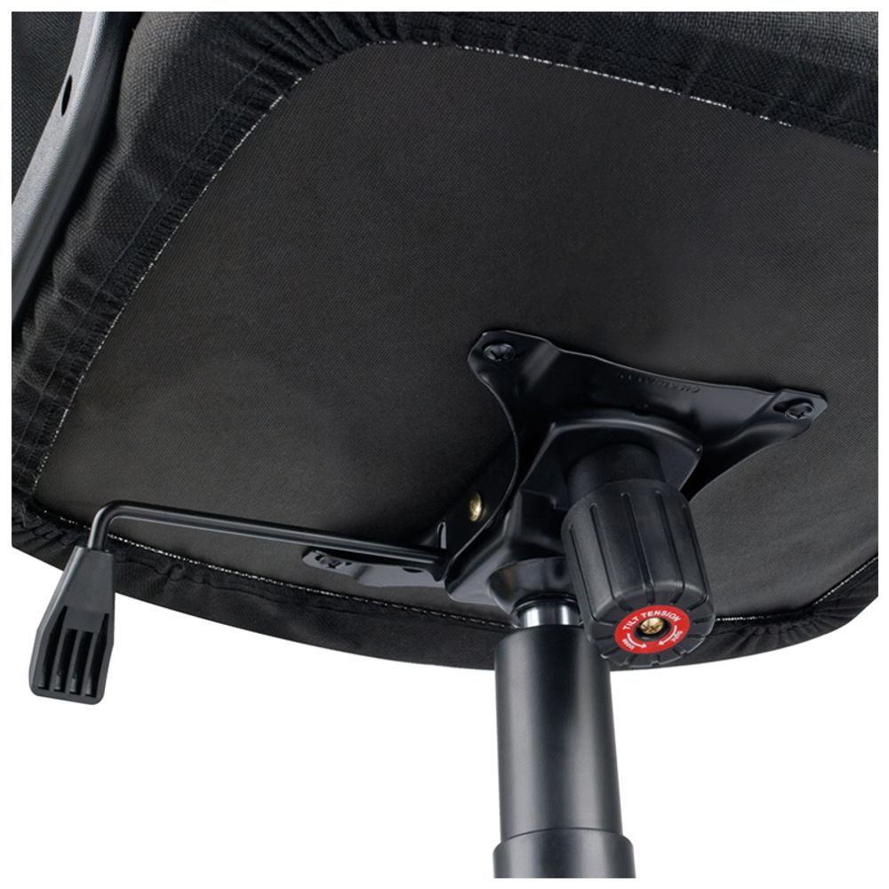 Кресло руководителя Helmi HL-E79 "Elegant" LT, ткань, черная, механизм качания